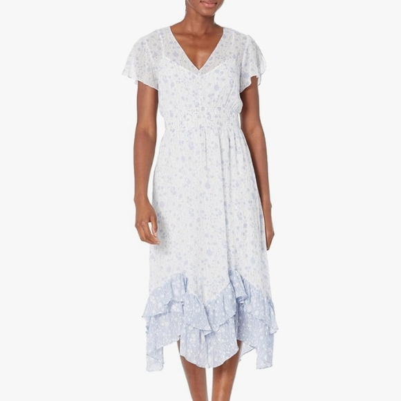 Club Monaco Dresses & Skirts - Club Monaco Ruffle Midi Dress